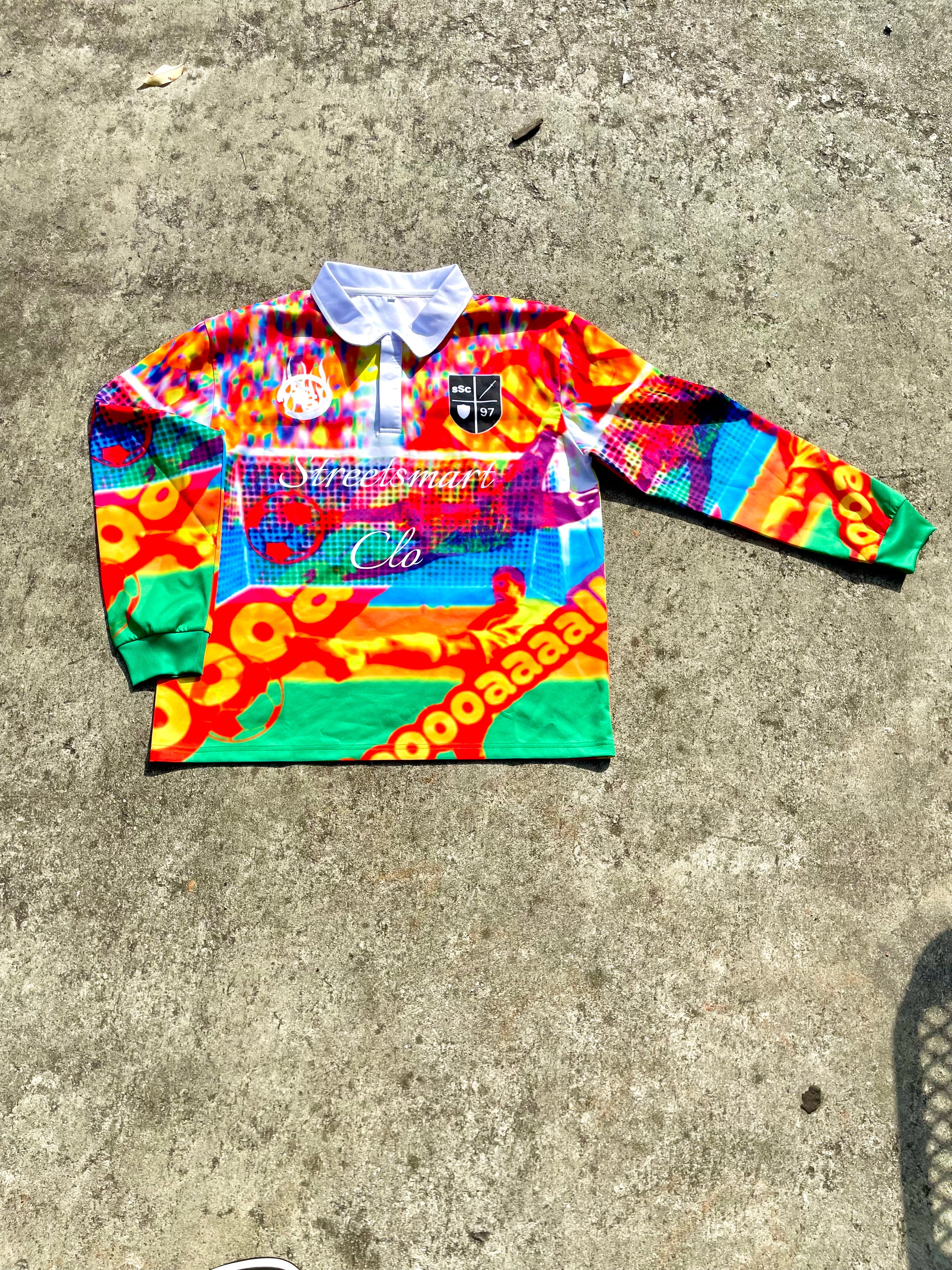 Long sleeve soccer jersey