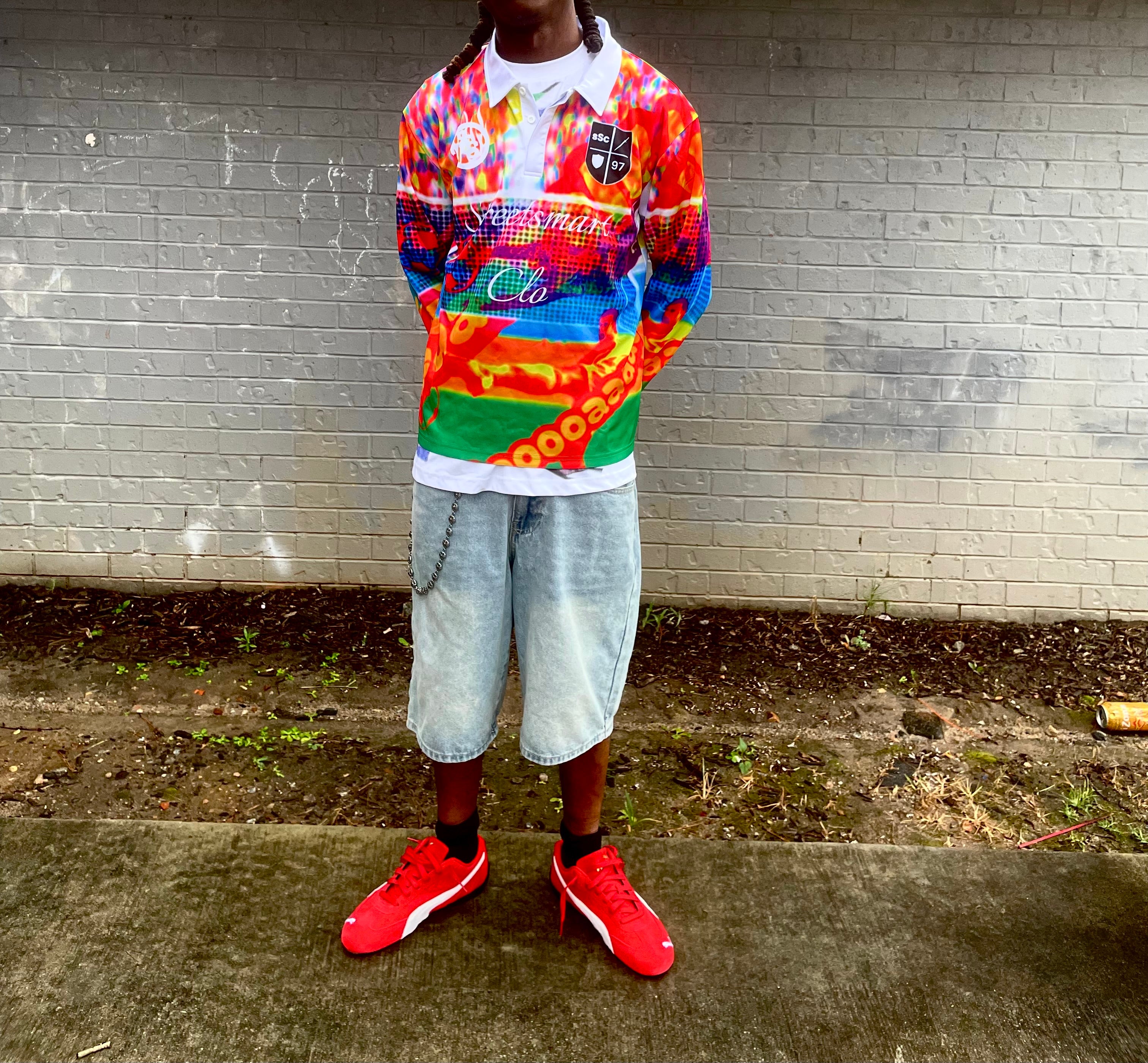 Long sleeve soccer jersey