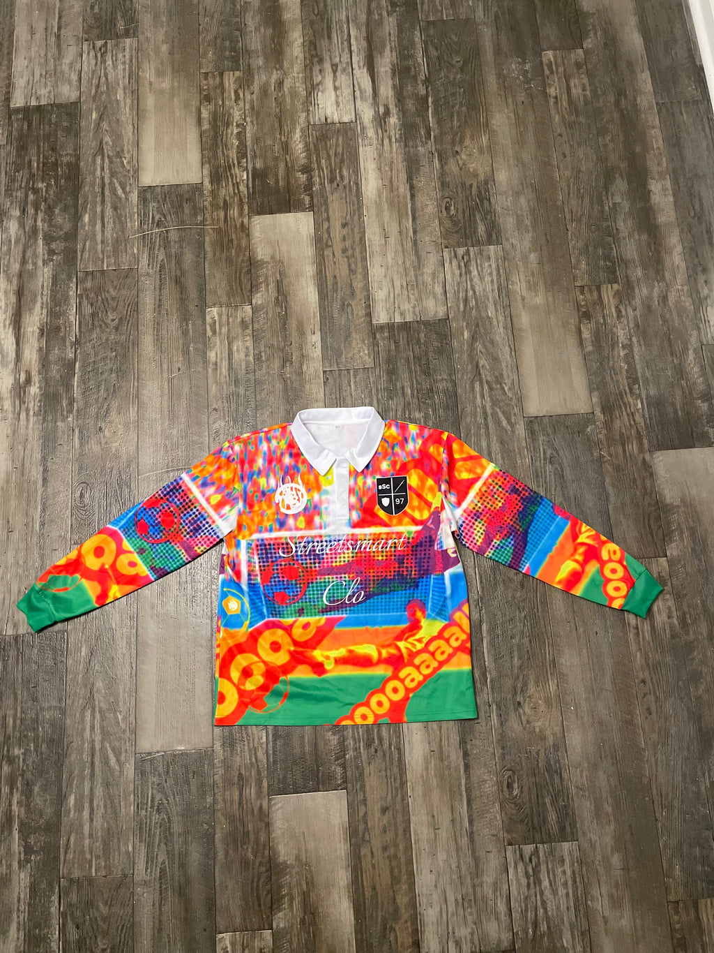 Long sleeve soccer jersey