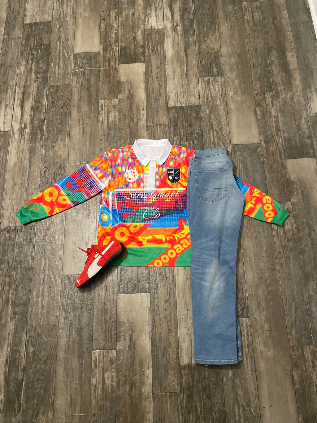 Long sleeve soccer jersey