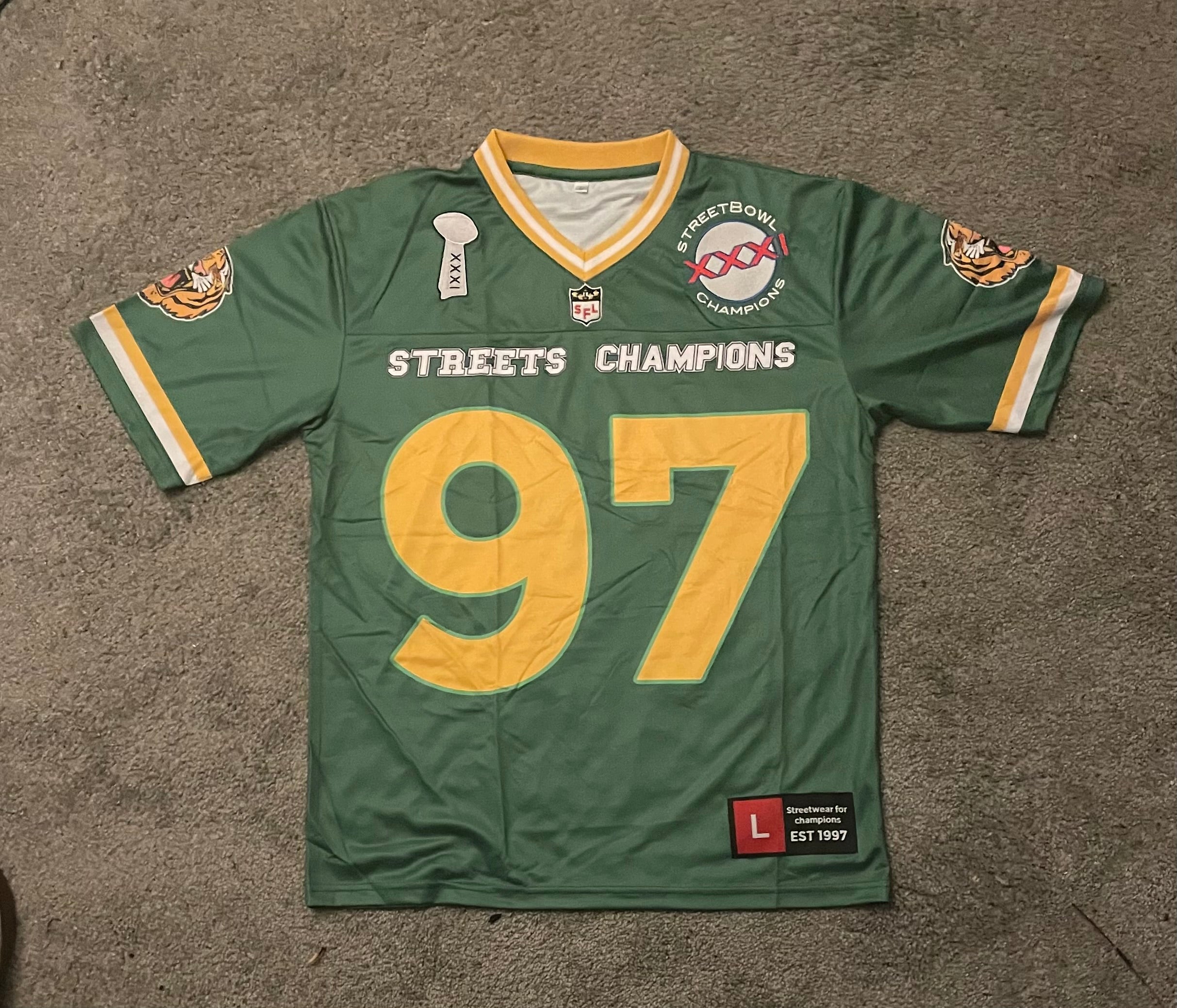 Street champions football jersey